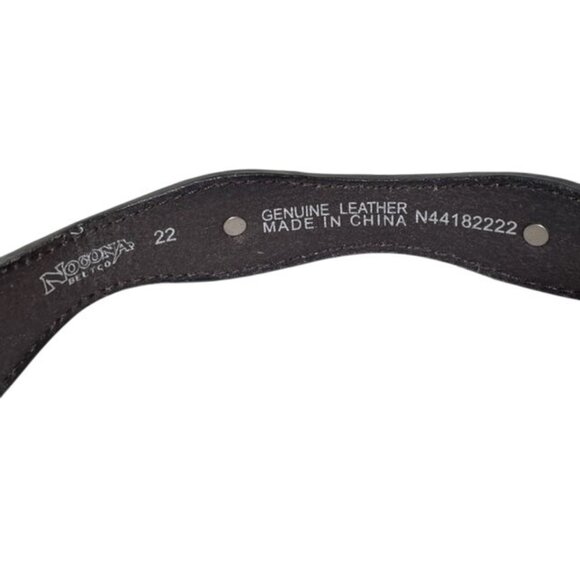 22" Nocona Genuine Leather & Camouflage Belt 12 Gauge Shell Accents & Brass Buck - Picture 4 of 7